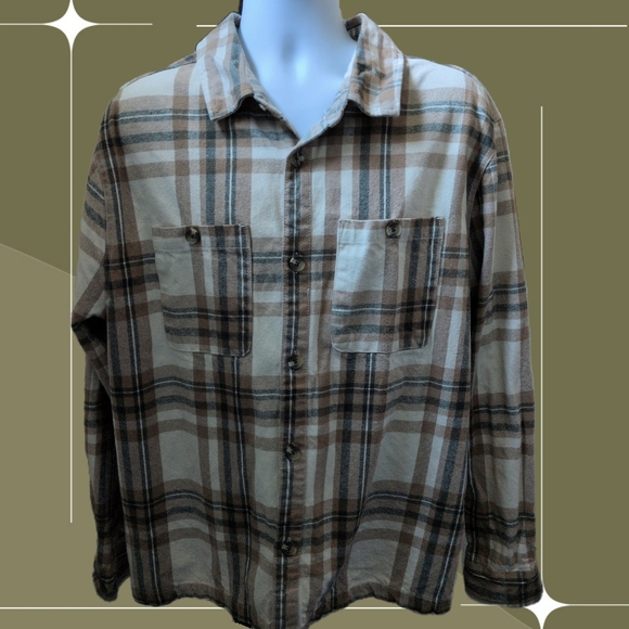 ✨ Cotton On Men's Flannel Over shirt Size XL - Picture 1 of 9